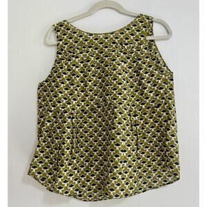 Odeeh Silk Cotton Tank Top Green Light Weight Size 42 (L/XL) 29" Bust Luxury